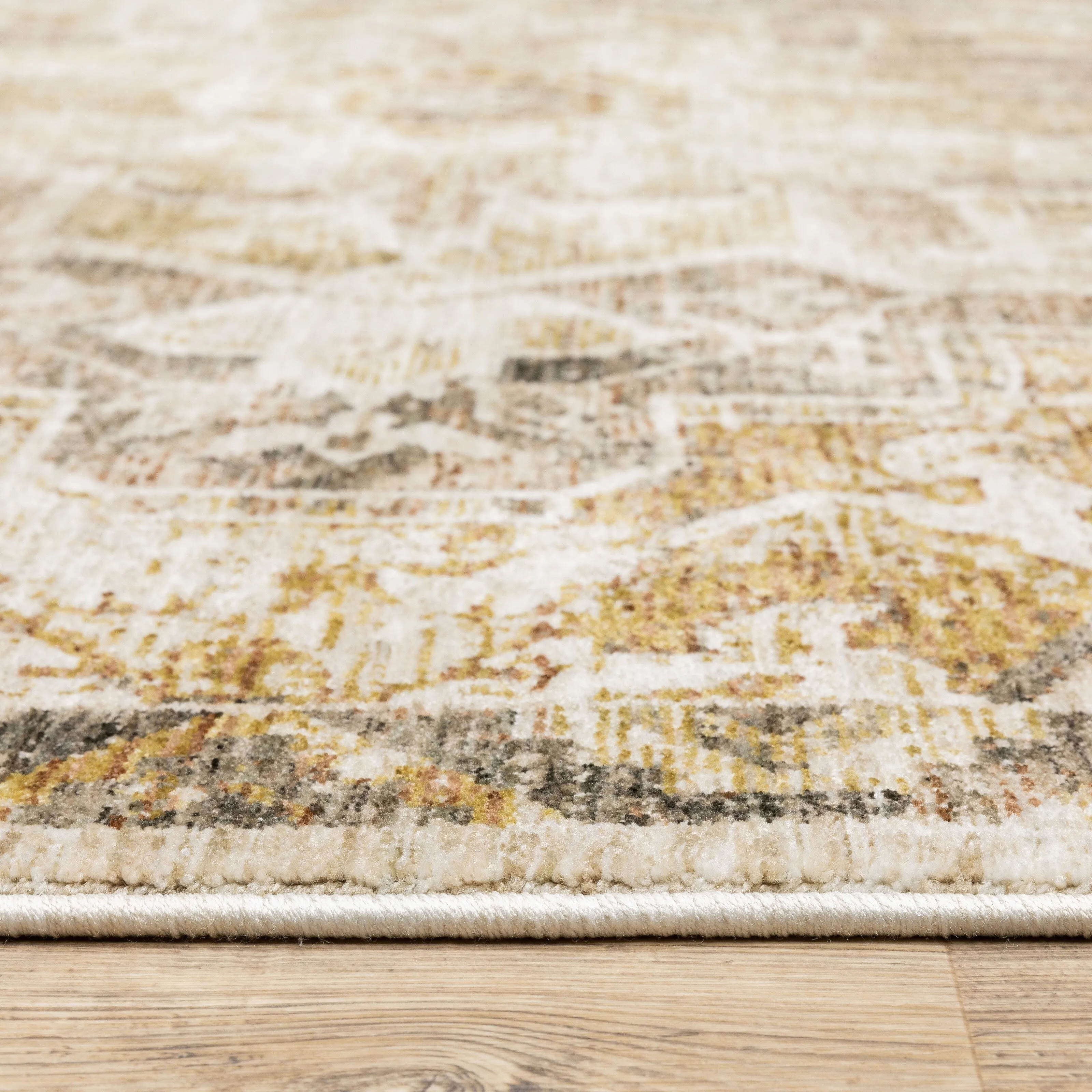 Style Haven Marley Distressed Medallion Fringed Area Rug