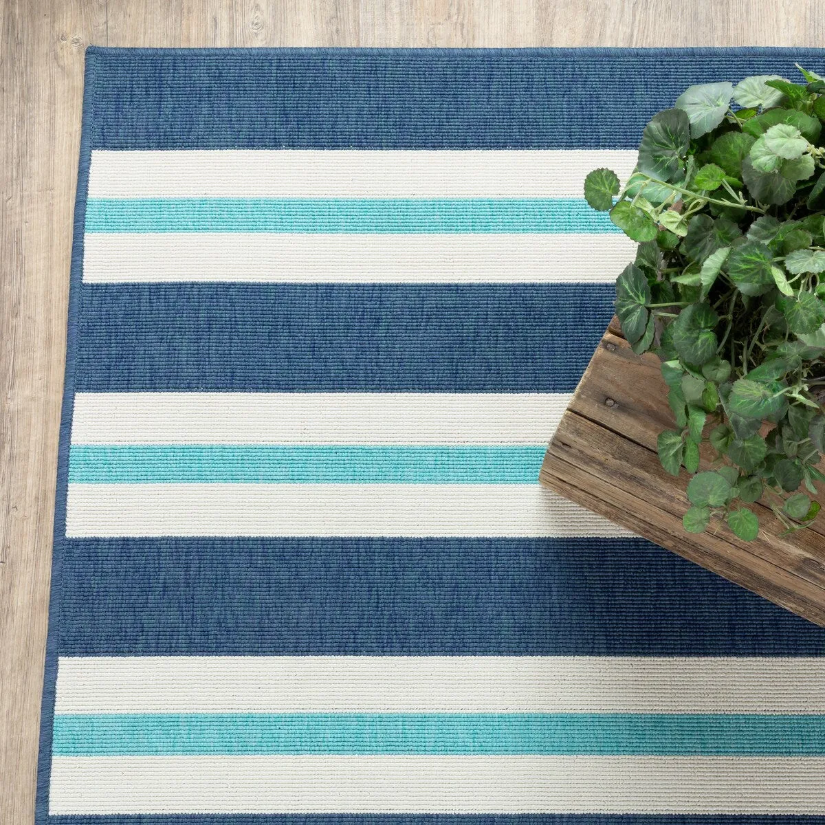 Style Haven Martinique Horizontal Multi-Striped Area Rug