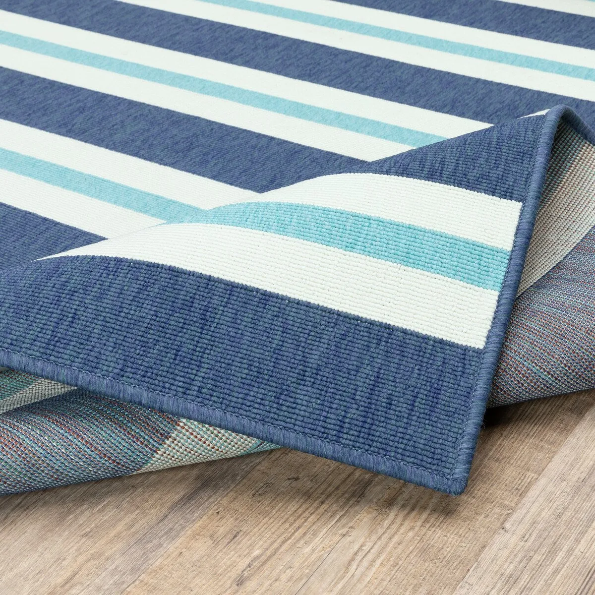 Style Haven Martinique Horizontal Multi-Striped Area Rug