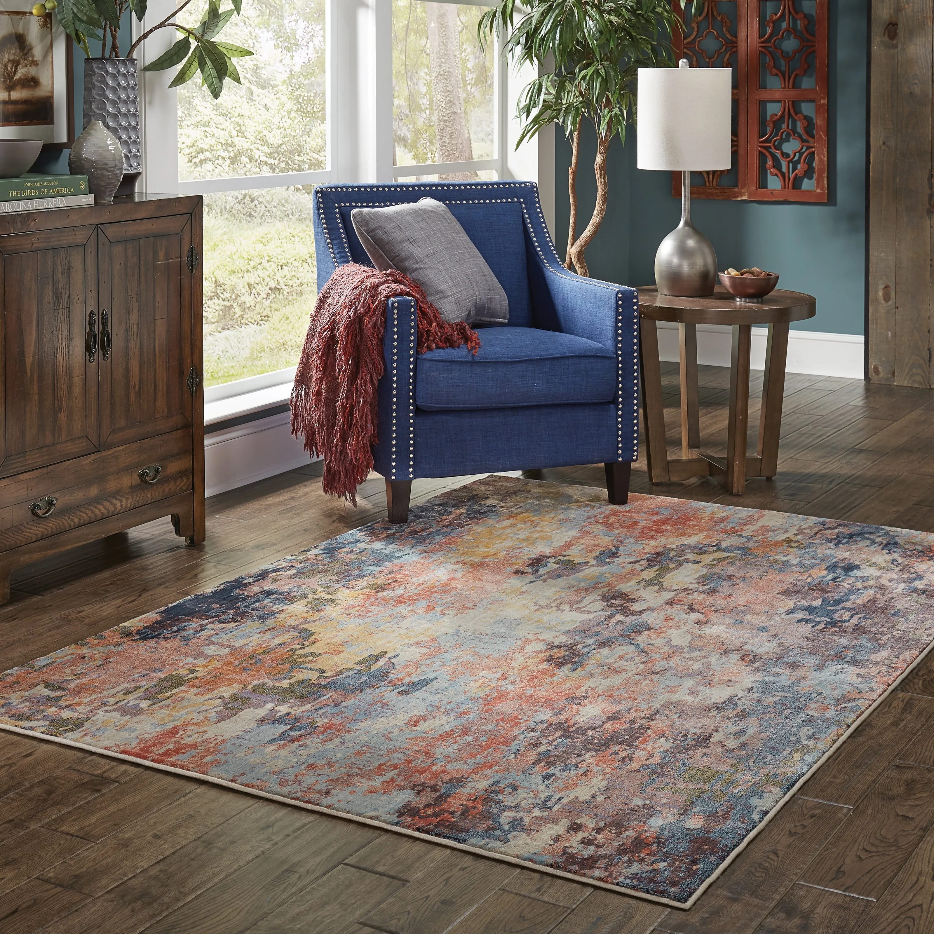 Style Haven Ximena Distressed Abstract Multi-colored Area Rug