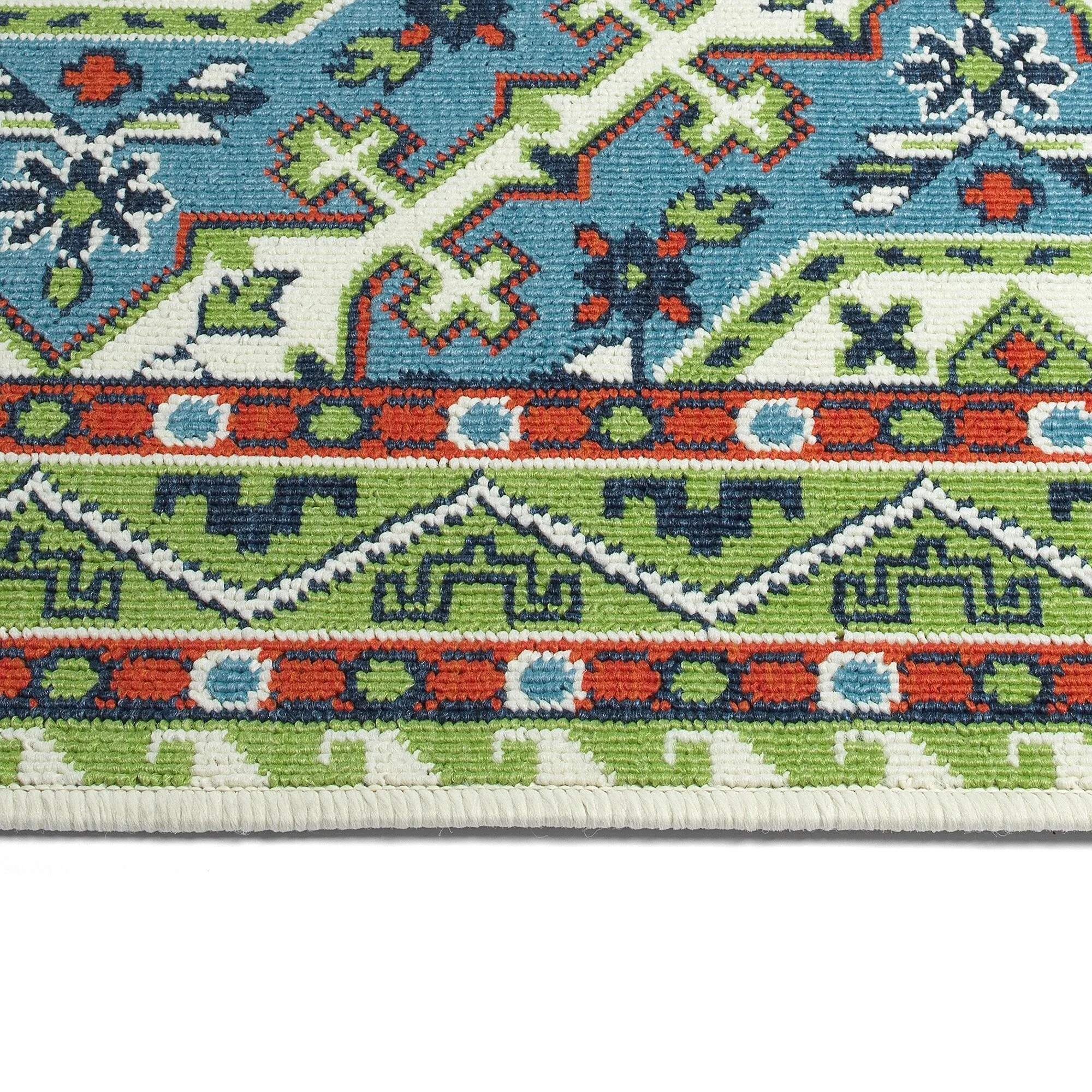Sunice Traditional Oriental Floral Pattern Indoor/ Outdoor Area Rug