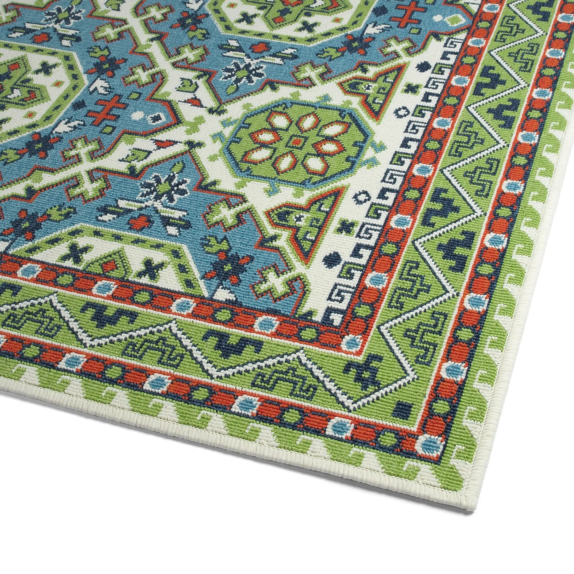 Sunice Traditional Oriental Floral Pattern Indoor/ Outdoor Area Rug