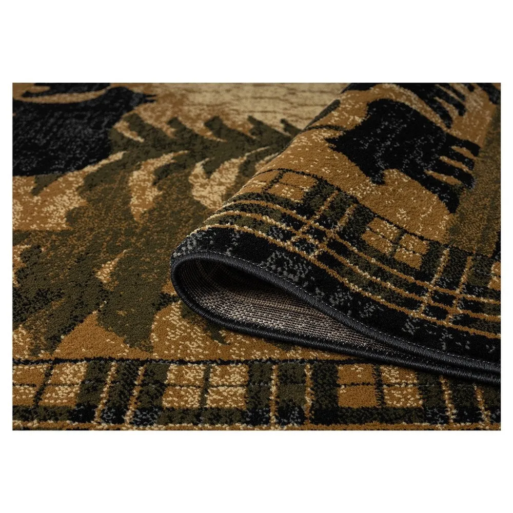 Sunset Valley Cub Country Antique Lodge Area Rug