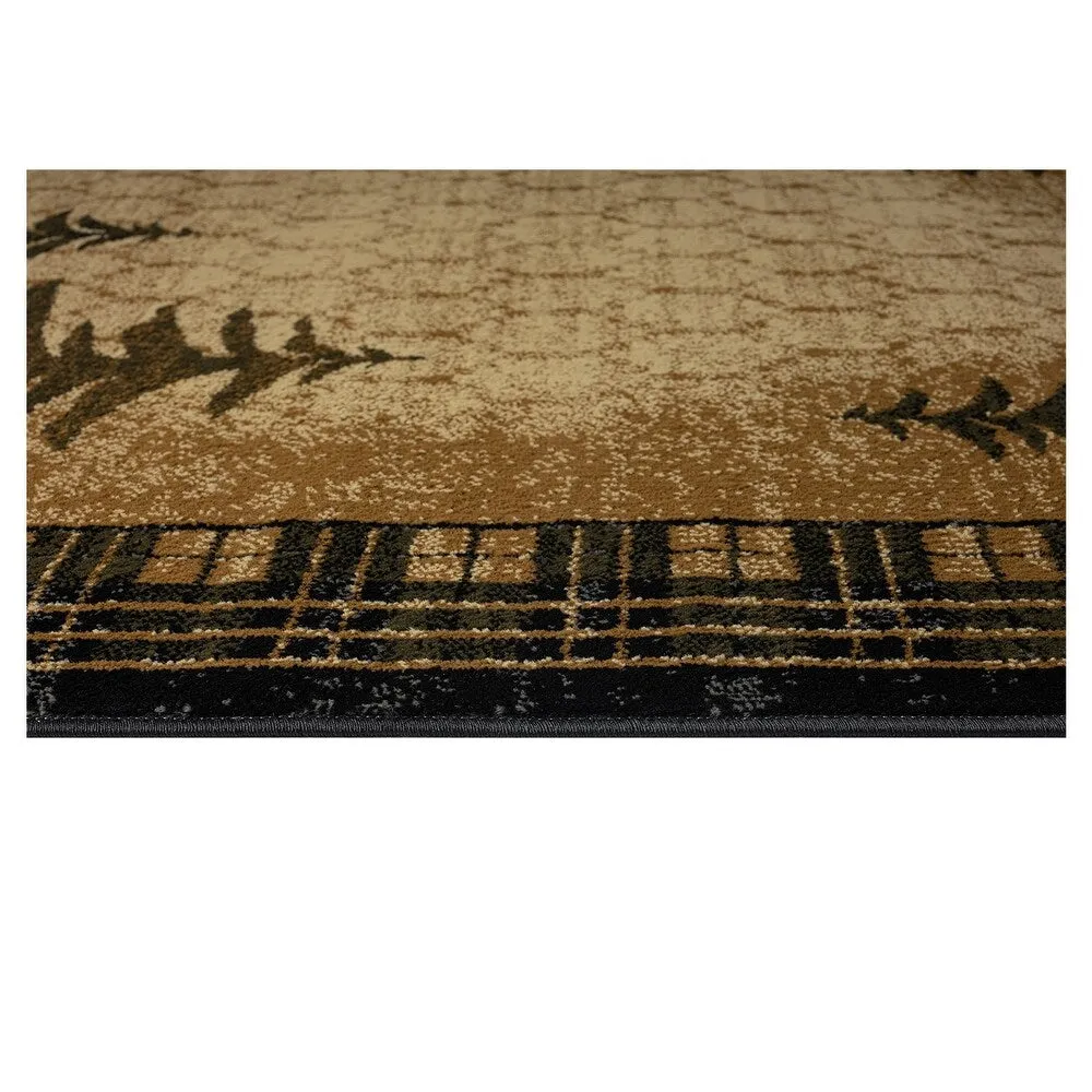 Sunset Valley Cub Country Antique Lodge Area Rug
