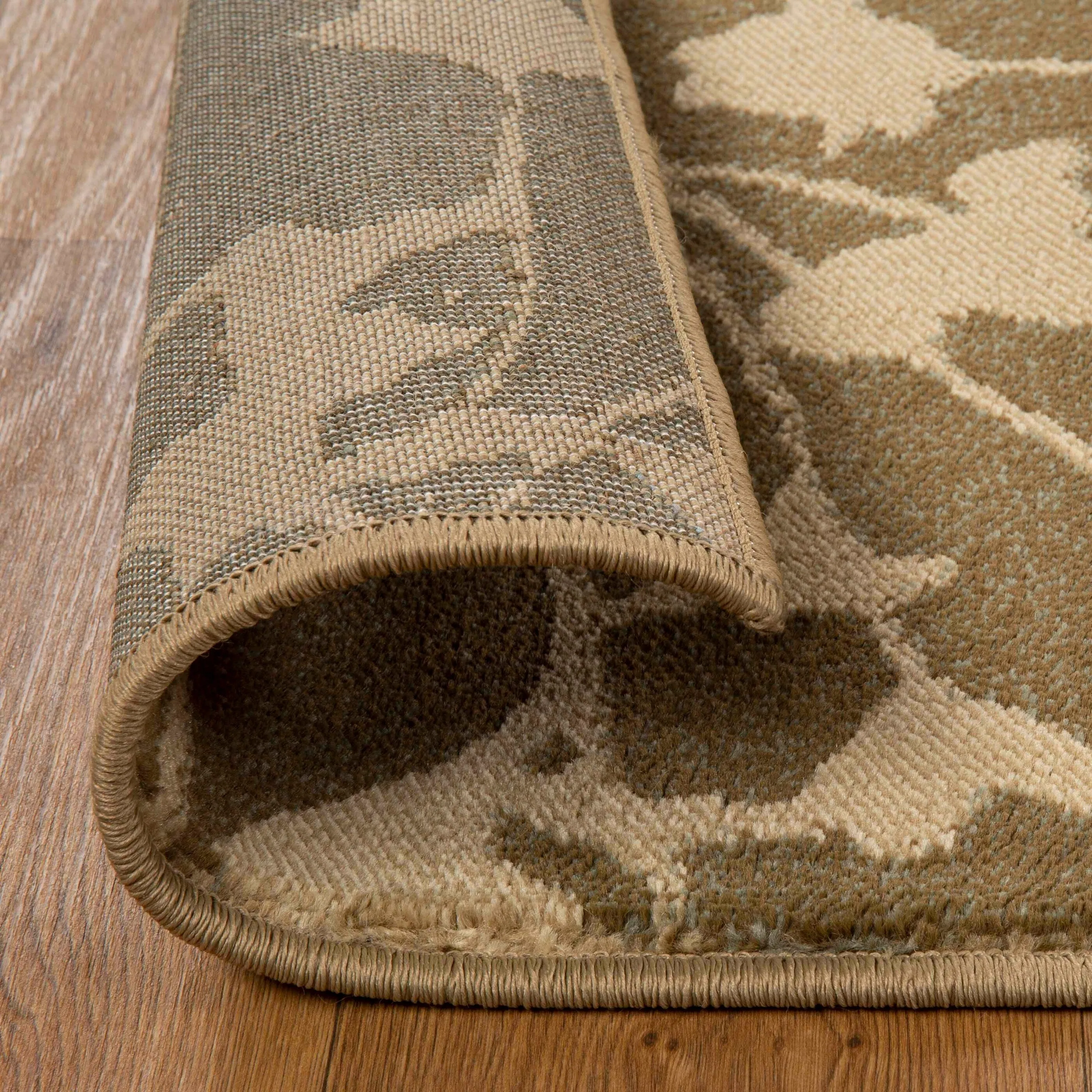 Superior Floral Color Block Geometric Power-Loomed Indoor Area Rug