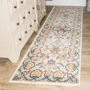 Superior Larkin Floral Paisley Tan Indoor Bohemian Area Rug