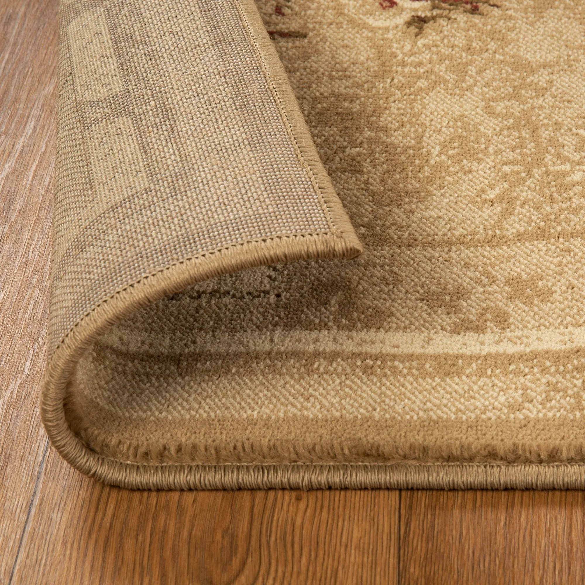 Superior Minimalist Modern Floral Power-Loomed Indoor Area Rug