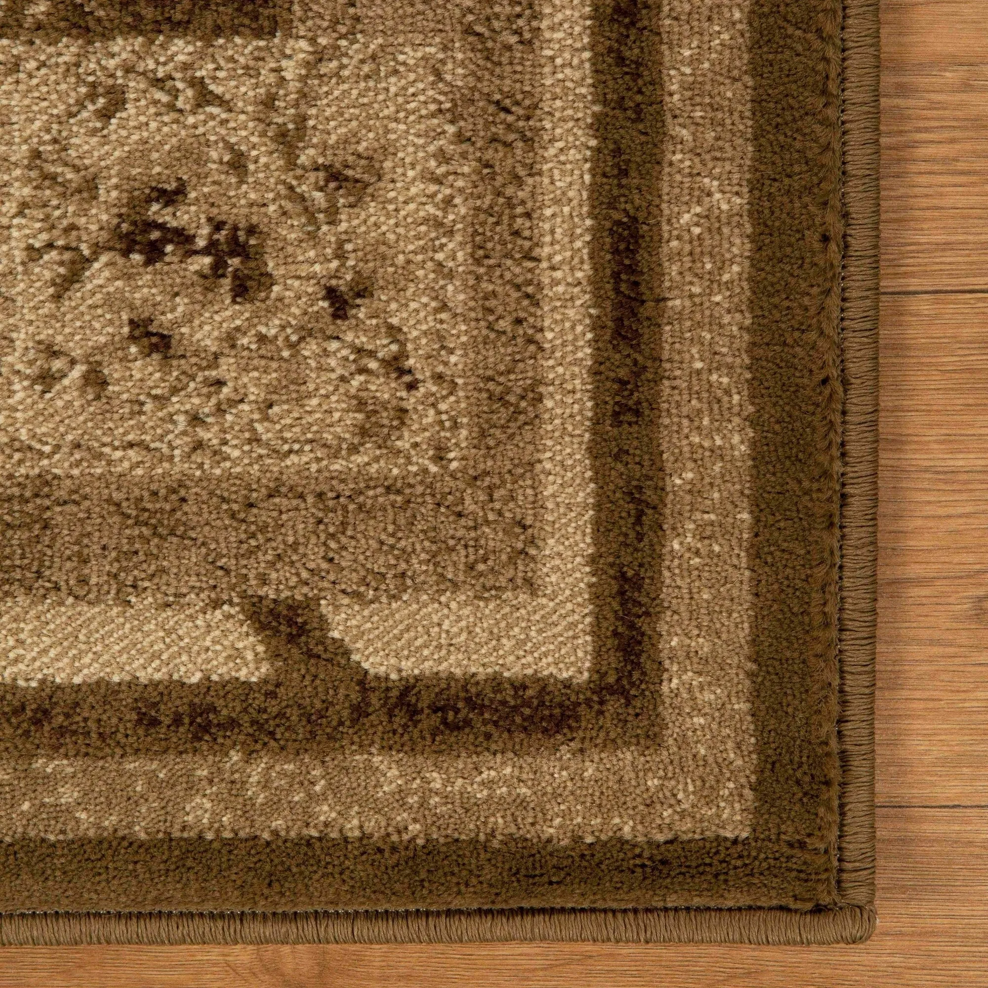 Superior Minimalist Modern Floral Power-Loomed Indoor Area Rug