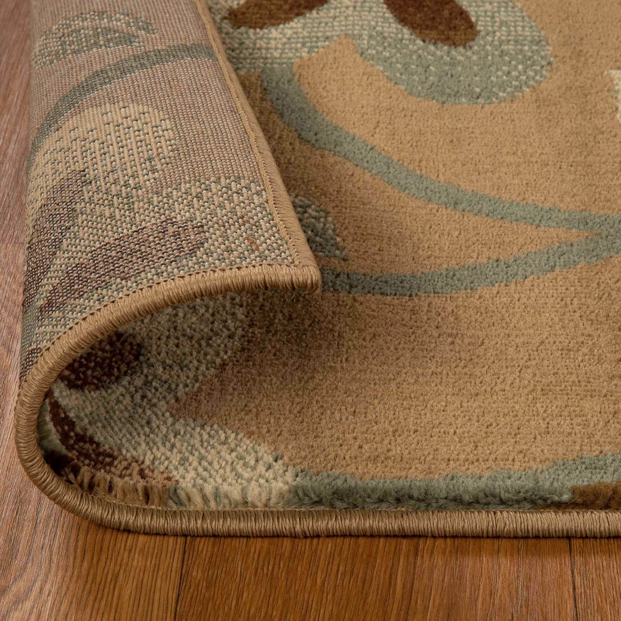 Superior Modern Bohemian Oversized Flower Vines Power-Loomed Indoor Area Rug