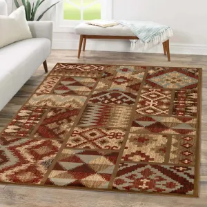 Superior Southwestern Color Rustic Power-Loomed Indoor Area Rug