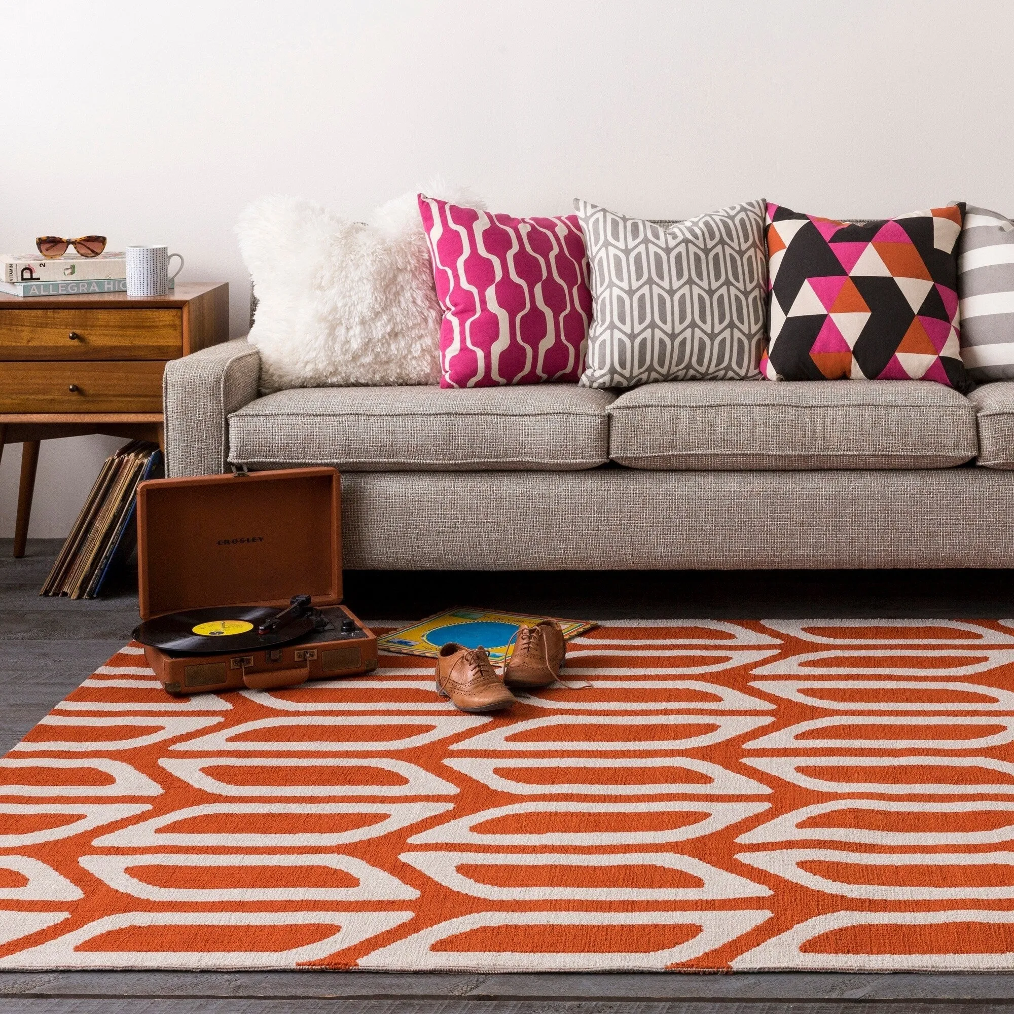 Table Tufted View Polyester Rug