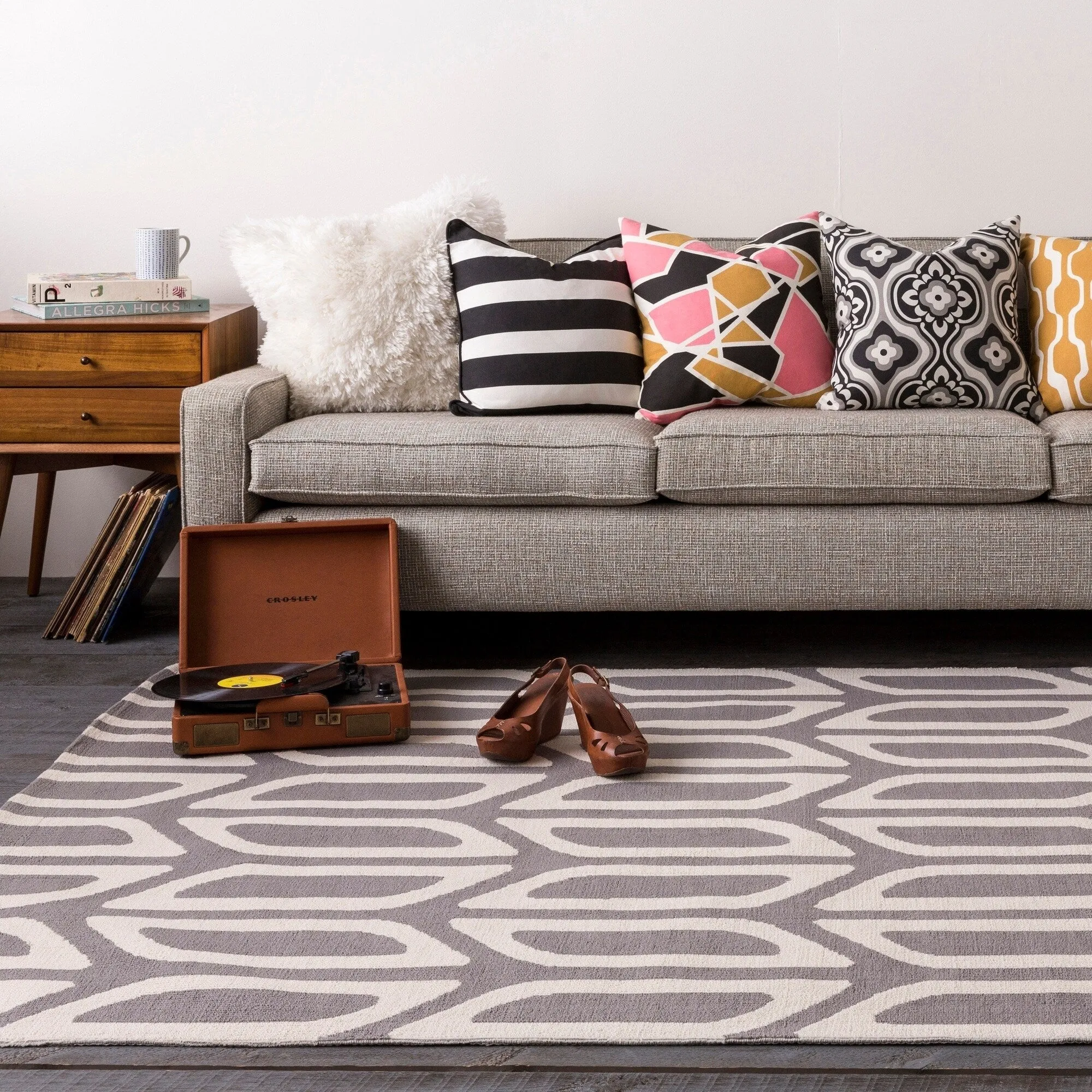 Table Tufted View Polyester Rug
