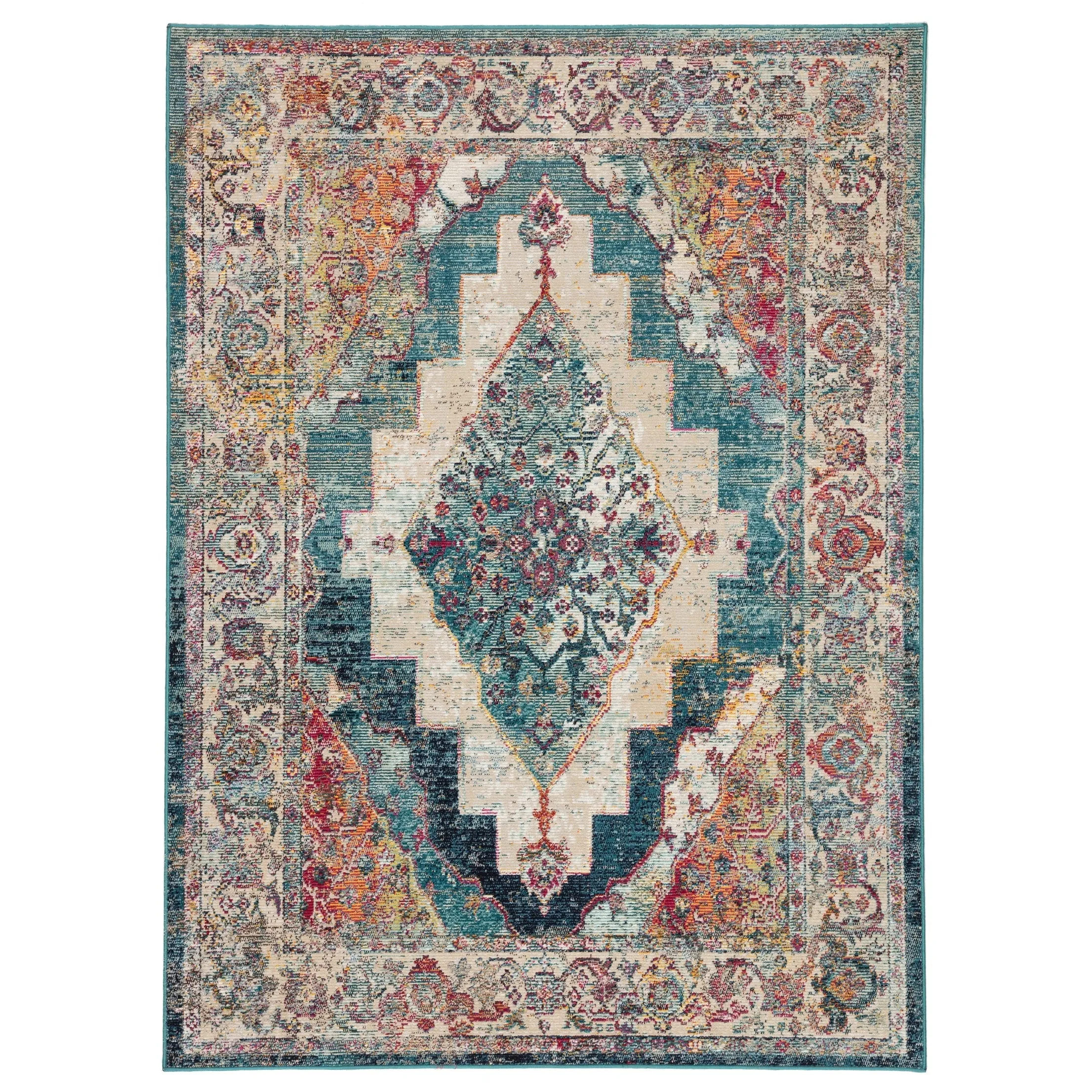 The Curated Nomad Shotwell Medallion Multicolor Area Rug