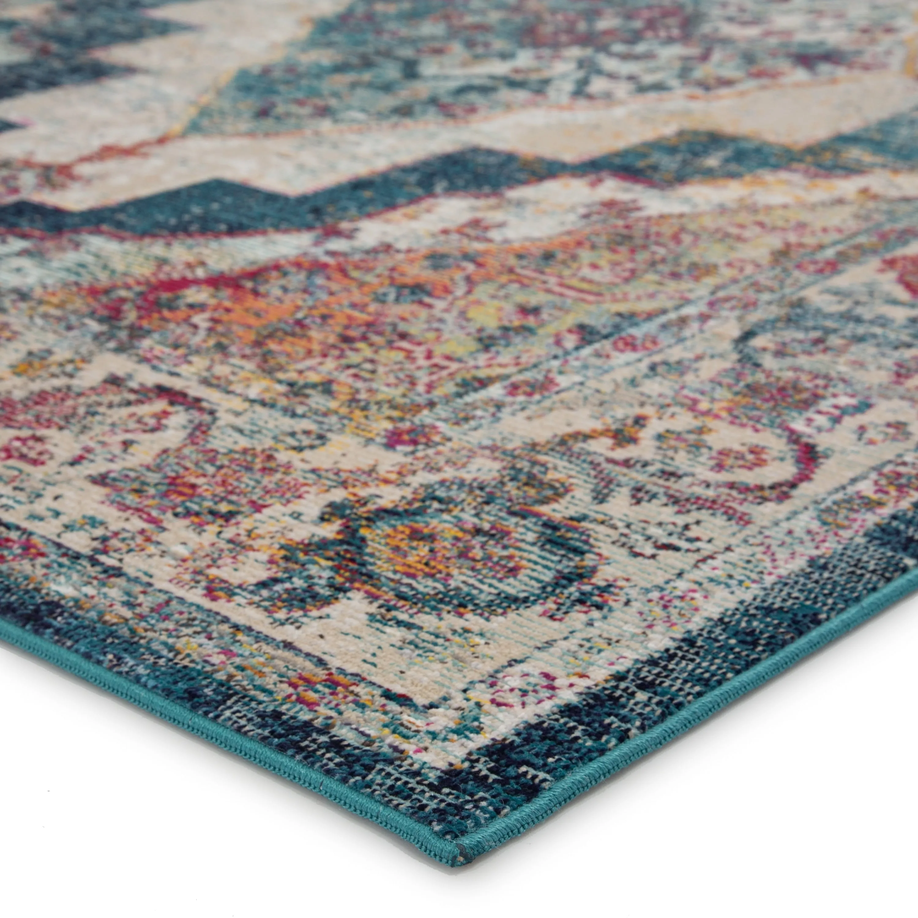 The Curated Nomad Shotwell Medallion Multicolor Area Rug