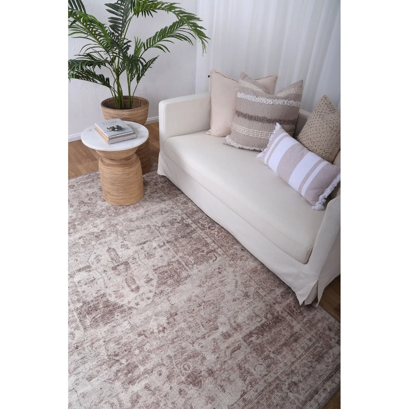 The Rug Collective Chateau Beige - Machine Washable Area Rug