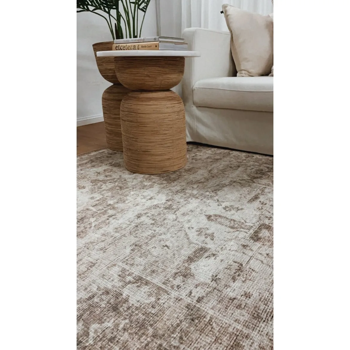 The Rug Collective Chateau Beige - Machine Washable Area Rug