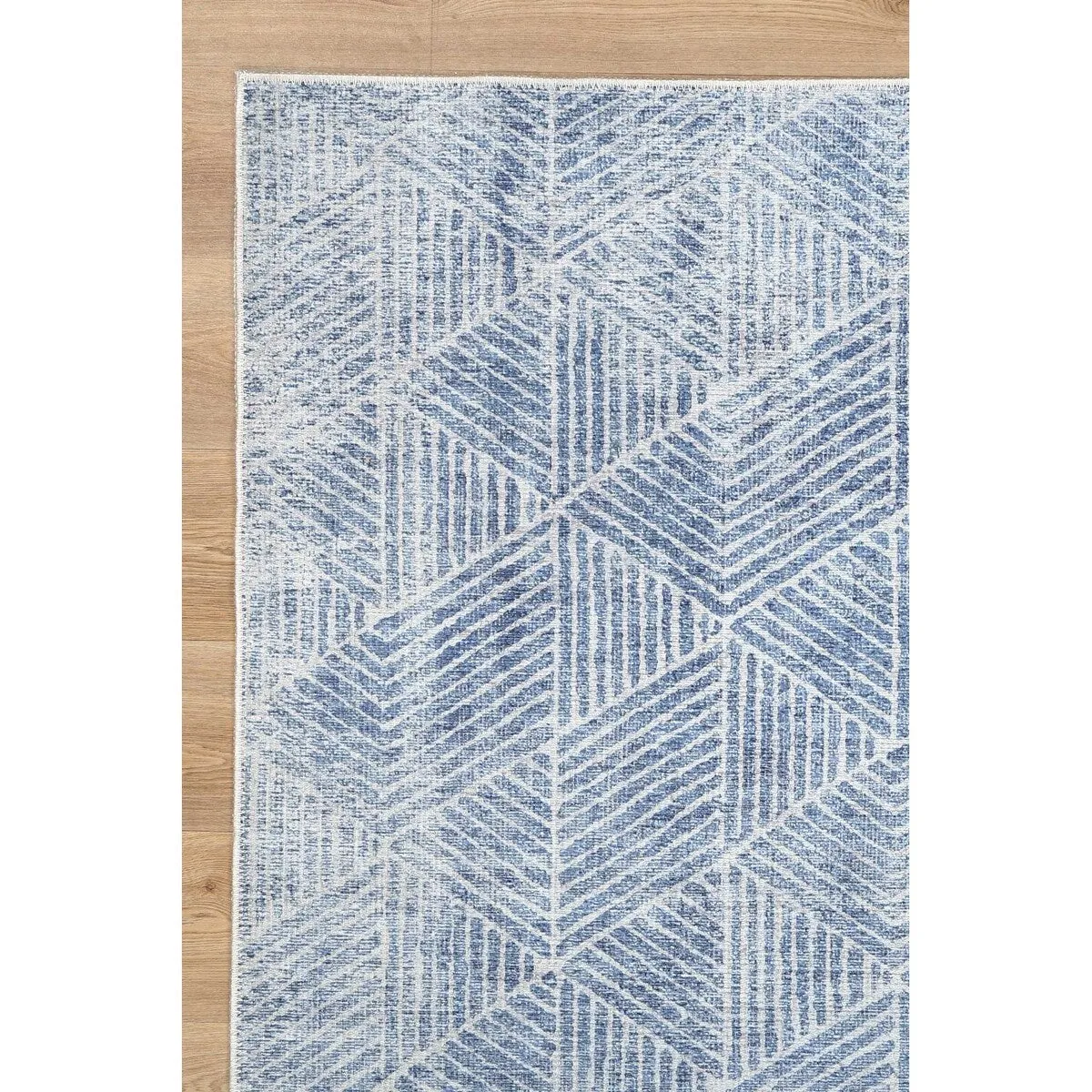 The Rug Collective Greenport Denim - Machine Washable Area Rug