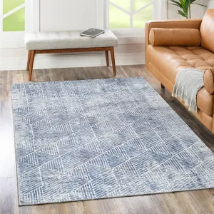 The Rug Collective Greenport Denim - Machine Washable Area Rug