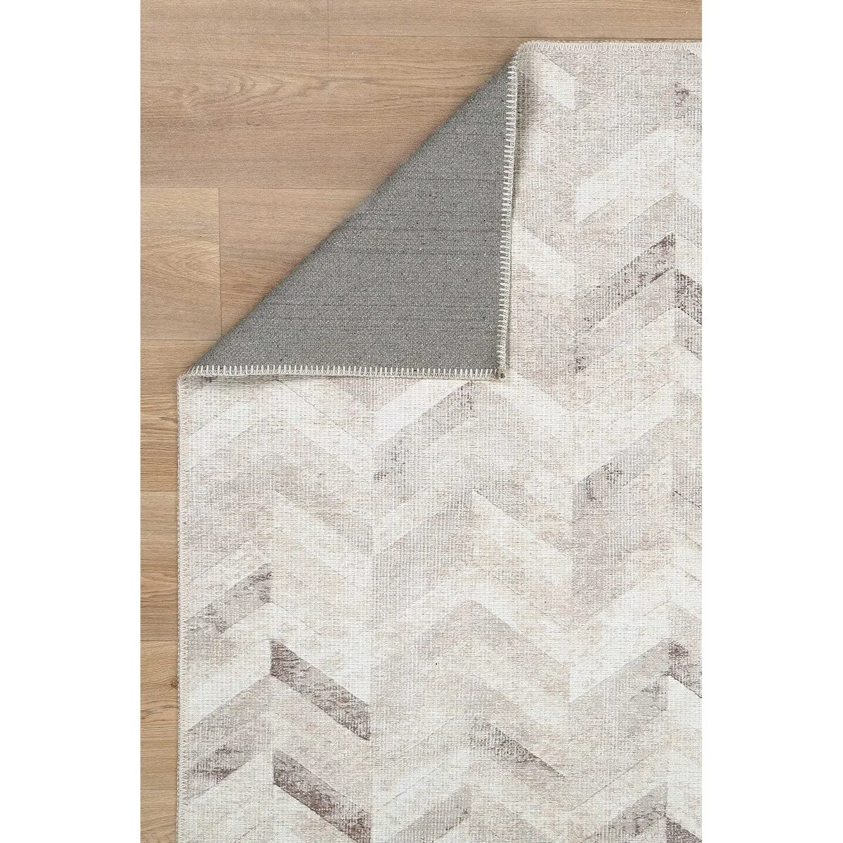 The Rug Collective Herring Beige - Machine Washable Area Rug