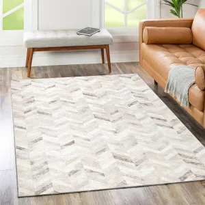 The Rug Collective Herring Beige - Machine Washable Area Rug