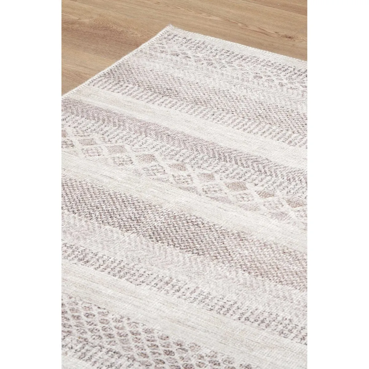 The Rug Collective Mojave Lines Desert Beige - Machine Washable Area Rug