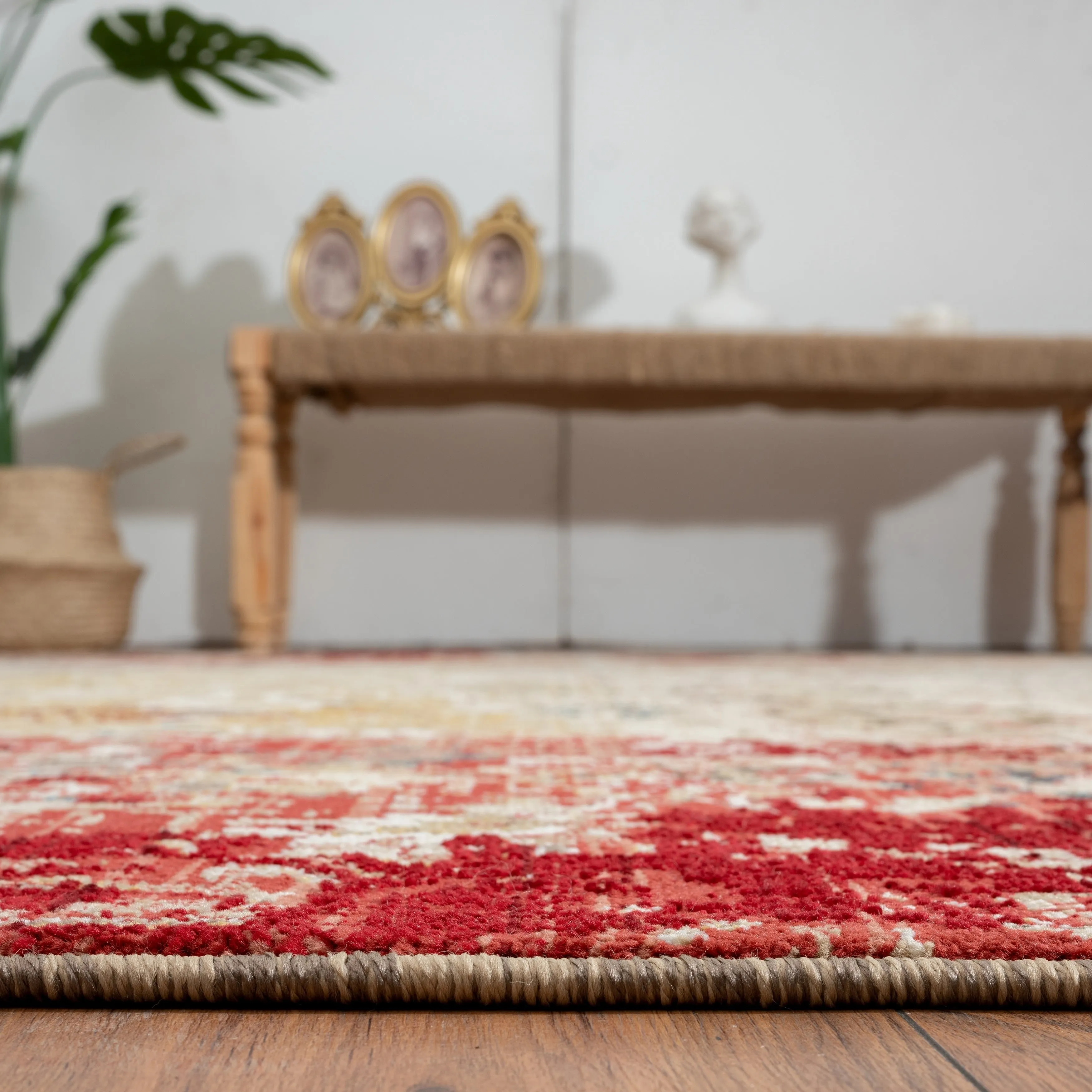 Theory Distressed Multi-Colored Abstract Area Rug
