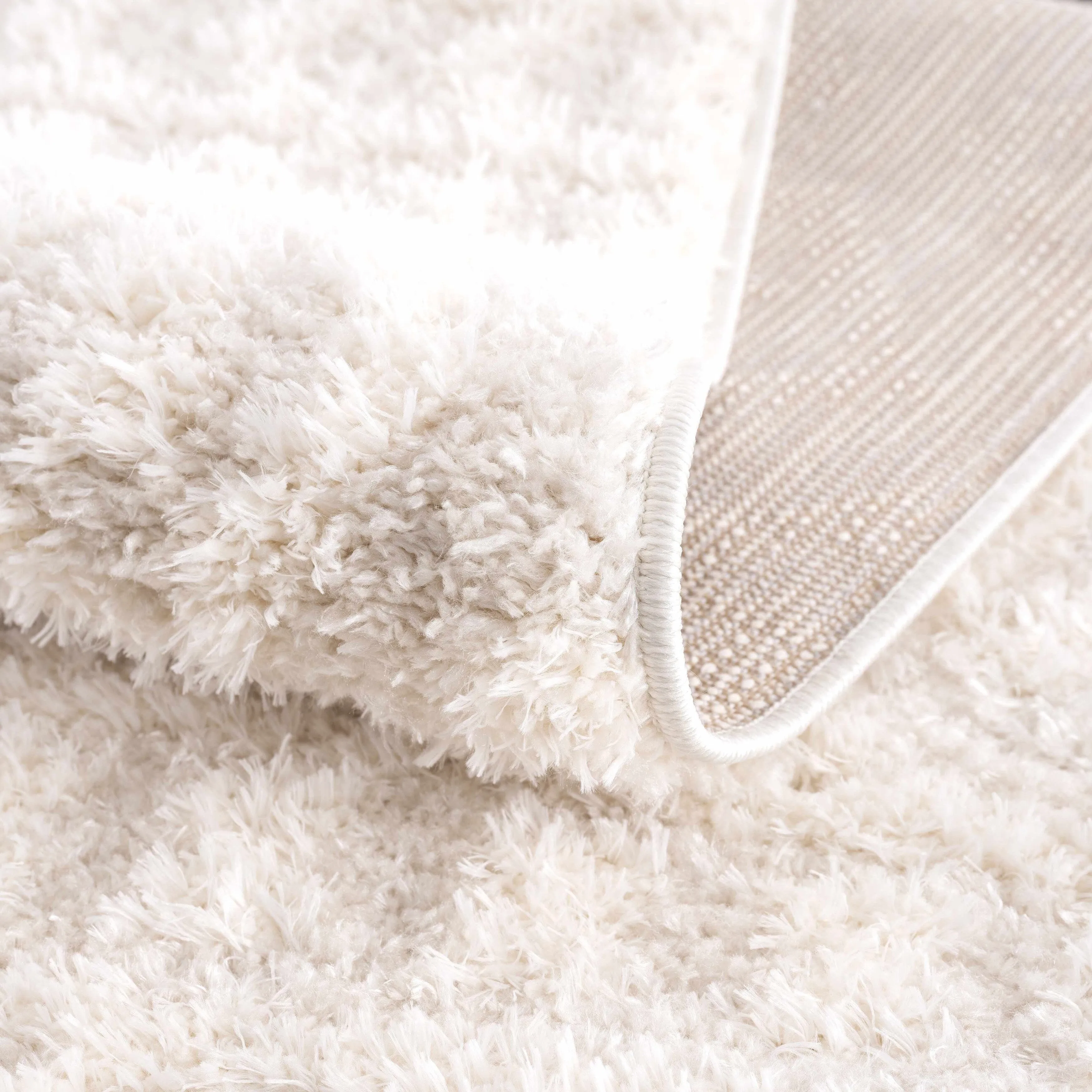 Tilos Moroccan Trellis Farmhouse Shag Area Rug