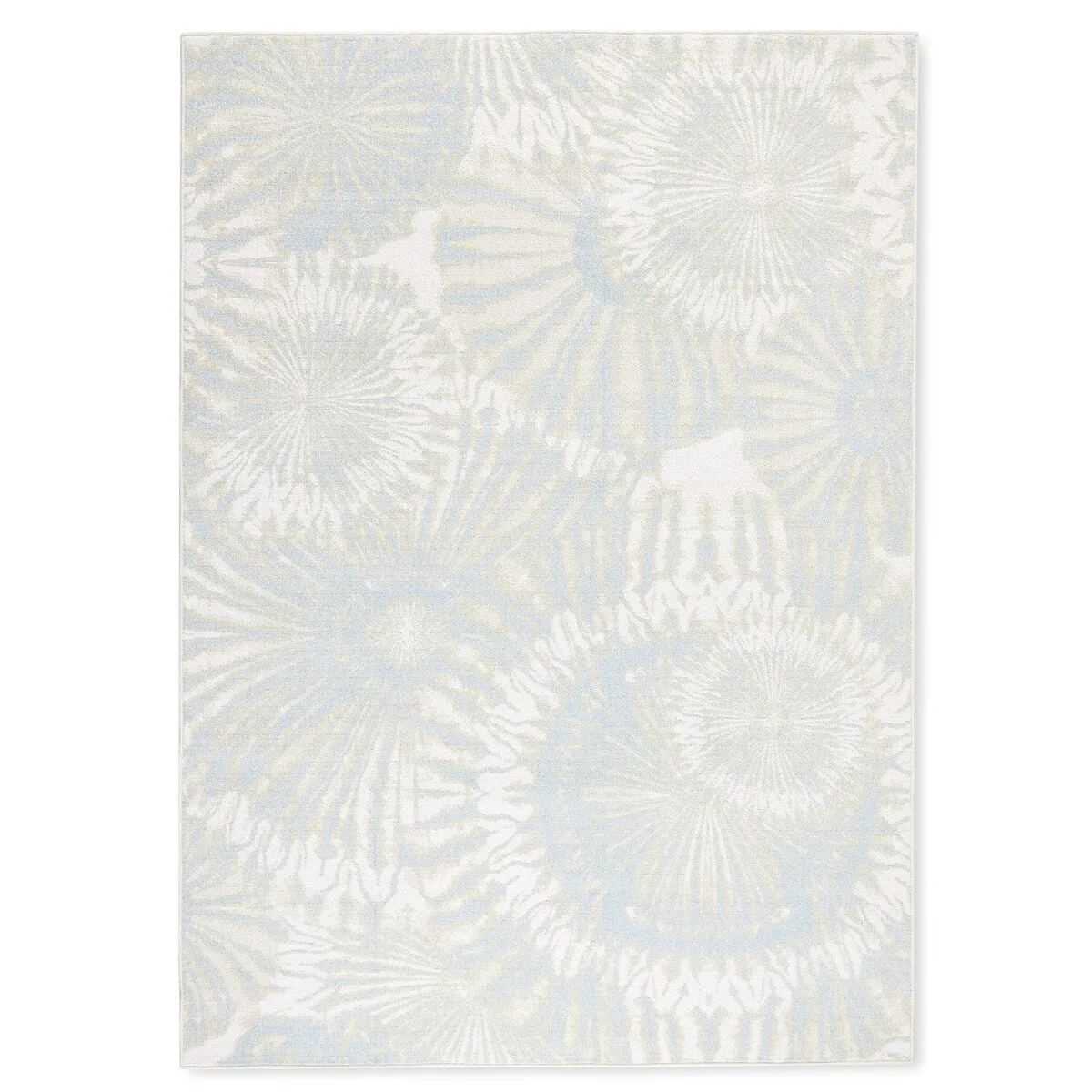 TOMMY BAHAMA Shibori Summer Tie Dye Indoor Outdoor Area Rug. Tie Dye Modern Design. UV Fade Resistant