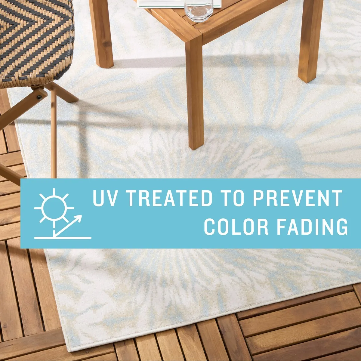 TOMMY BAHAMA Shibori Summer Tie Dye Indoor Outdoor Area Rug. Tie Dye Modern Design. UV Fade Resistant