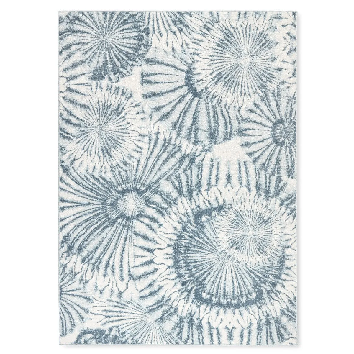 TOMMY BAHAMA Shibori Summer Tie Dye Indoor Outdoor Area Rug. Tie Dye Modern Design. UV Fade Resistant