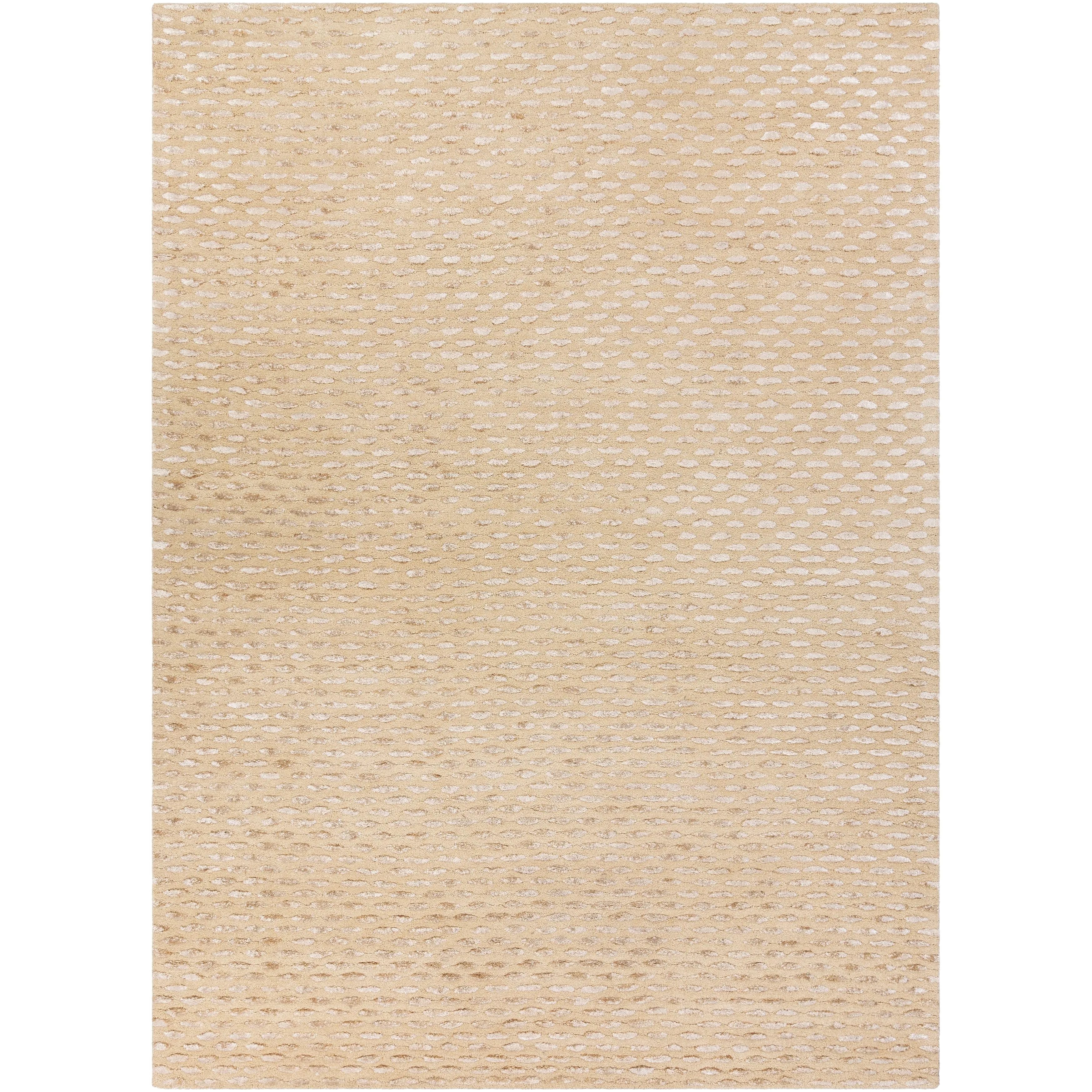 Towallum Handmade Wool & Viscose Area Rug