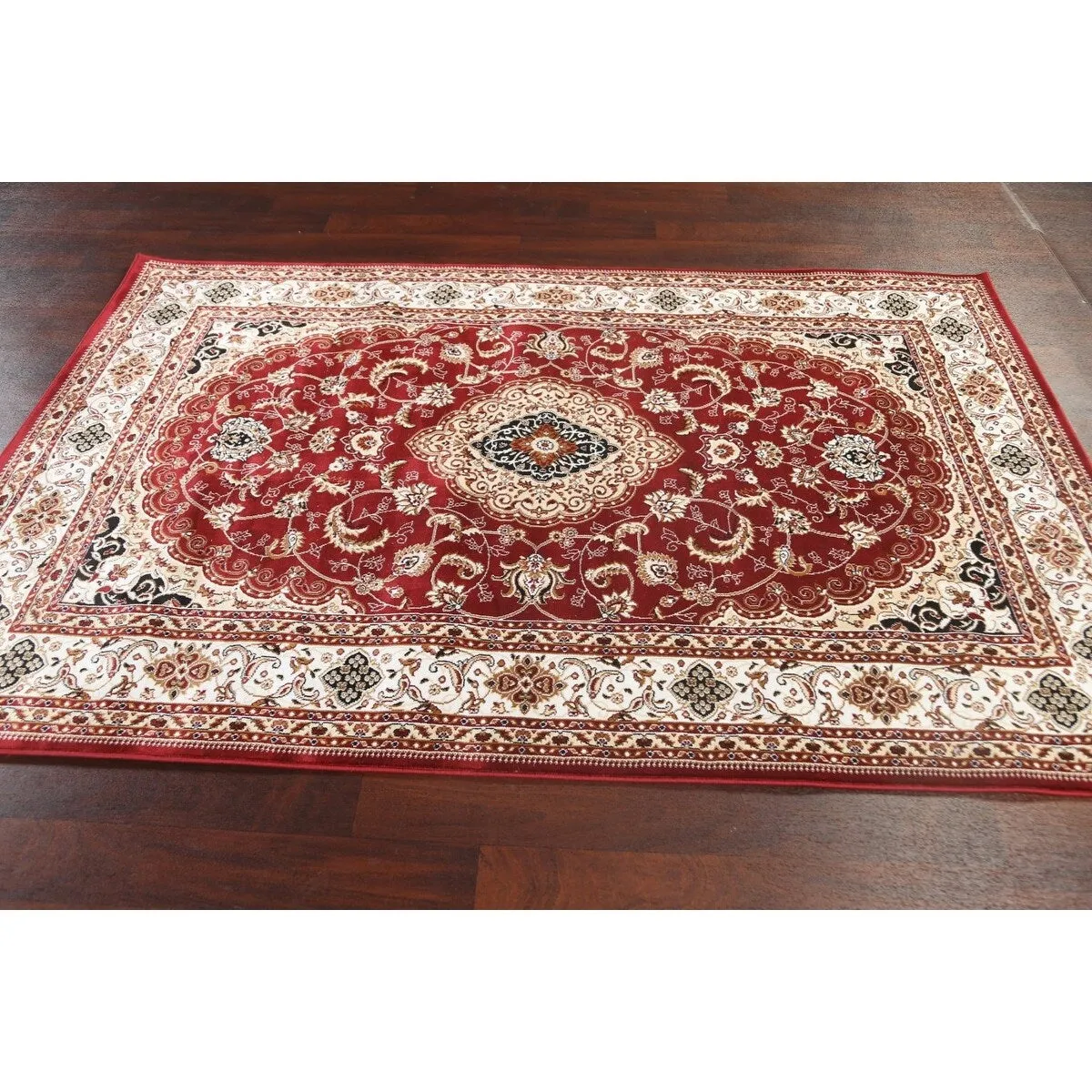 Traditional Floral Medallion Tabriz Turkish Area Rug Oriental Carpet