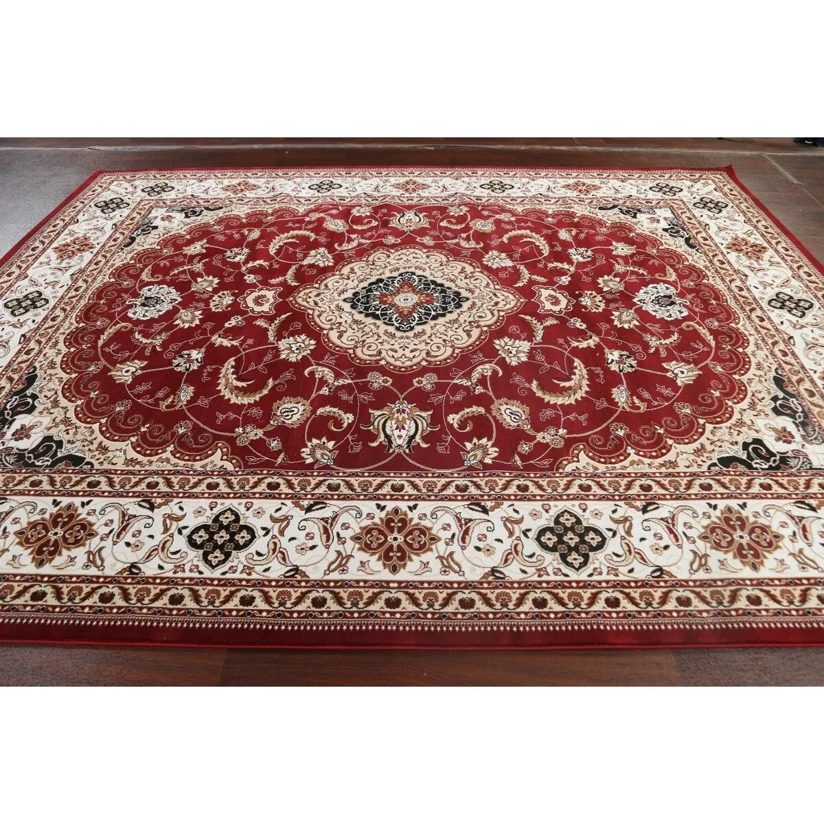 Traditional Floral Medallion Tabriz Turkish Area Rug Oriental Carpet