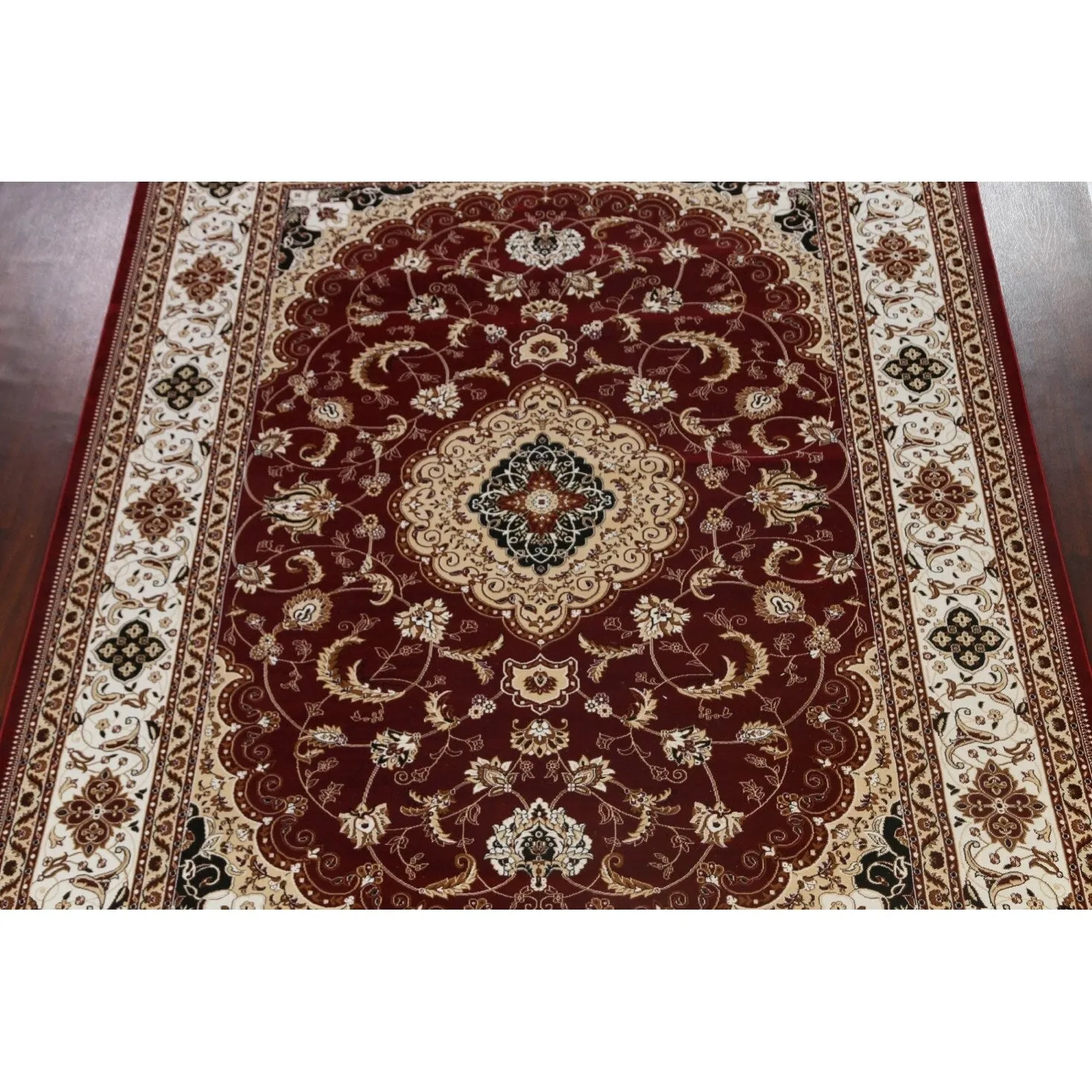 Traditional Floral Medallion Tabriz Turkish Area Rug Oriental Carpet
