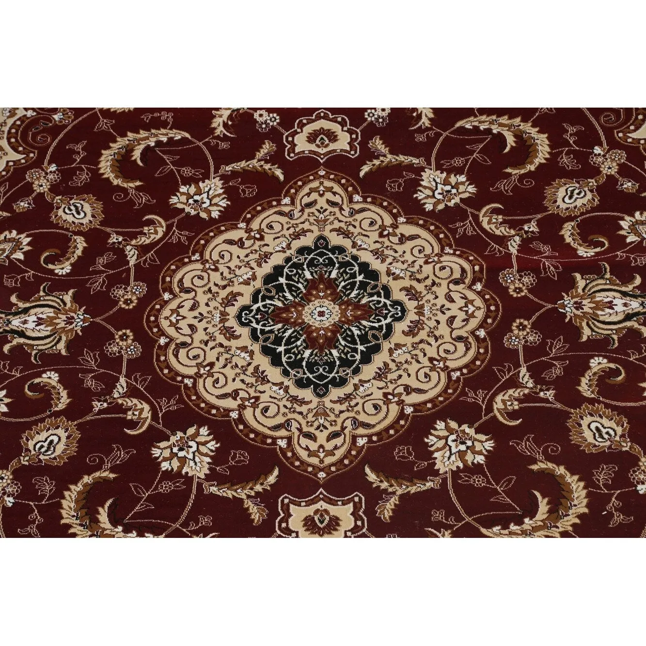 Traditional Floral Medallion Tabriz Turkish Area Rug Oriental Carpet