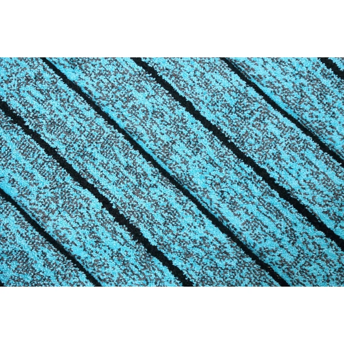 Turquoise Blue Chevron Style Transitional Turkish Rug Oriental Carpet