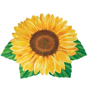 Unique Sunflower-Shaped Skid-Resistant Accent Rug - 2X3 FT