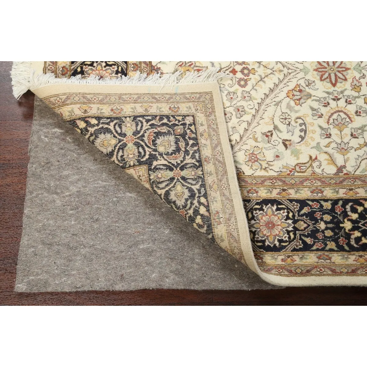 Vegetable Dye Wool/ Silk Tabriz Oriental Area Rug Hand-knotted Carpet - 6'2 x 9'1