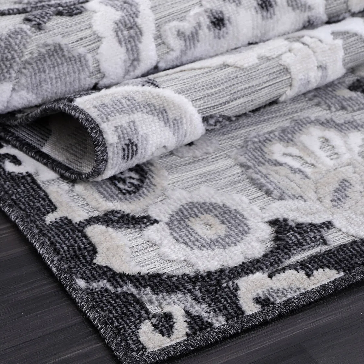 VILLADECOR Spread Indoor Outdoor Area Rug Low High Pile Rugs For Patio