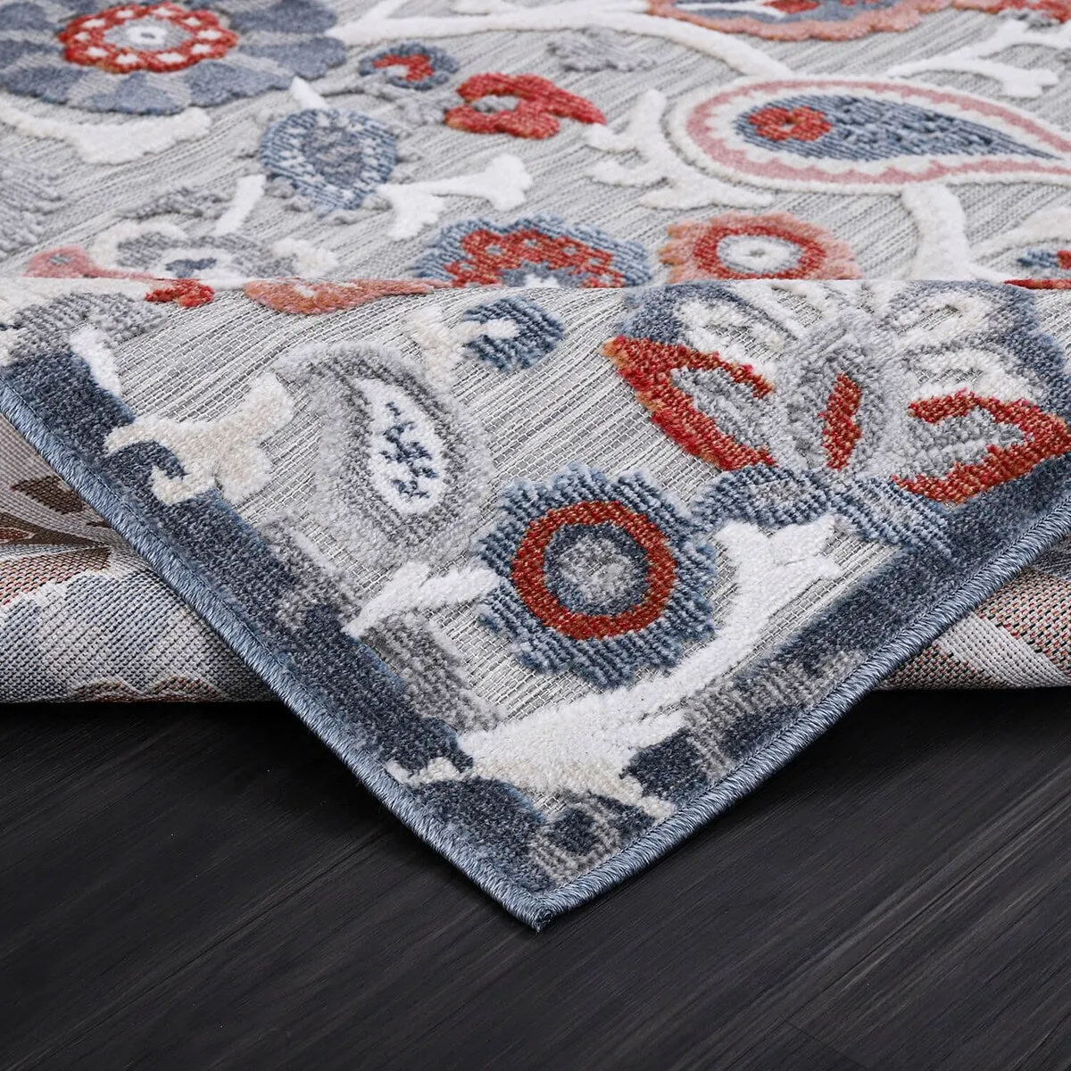 VILLADECOR Spread Indoor Outdoor Area Rug Low High Pile Rugs For Patio