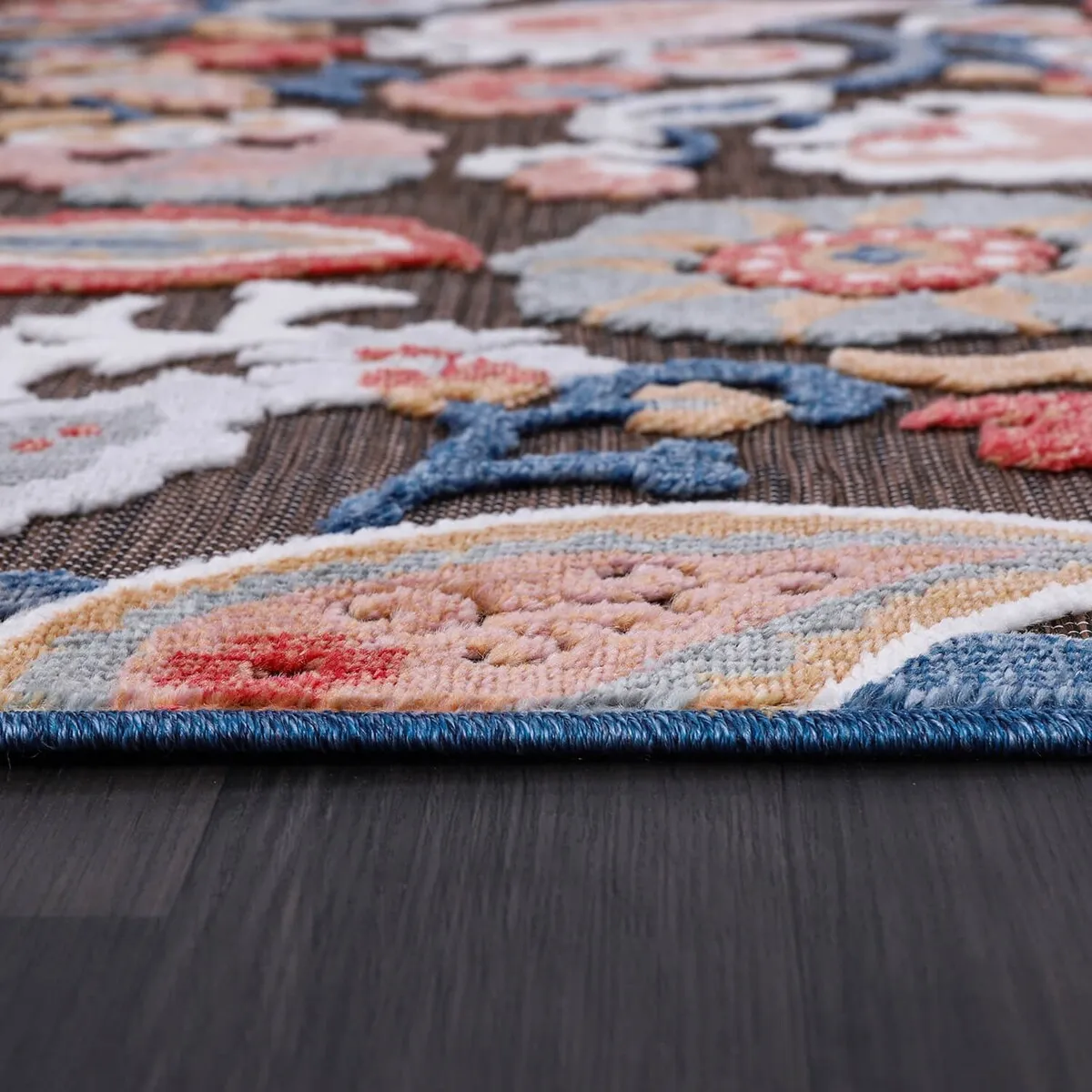 VILLADECOR Spread Indoor Outdoor Area Rug Low High Pile Rugs For Patio