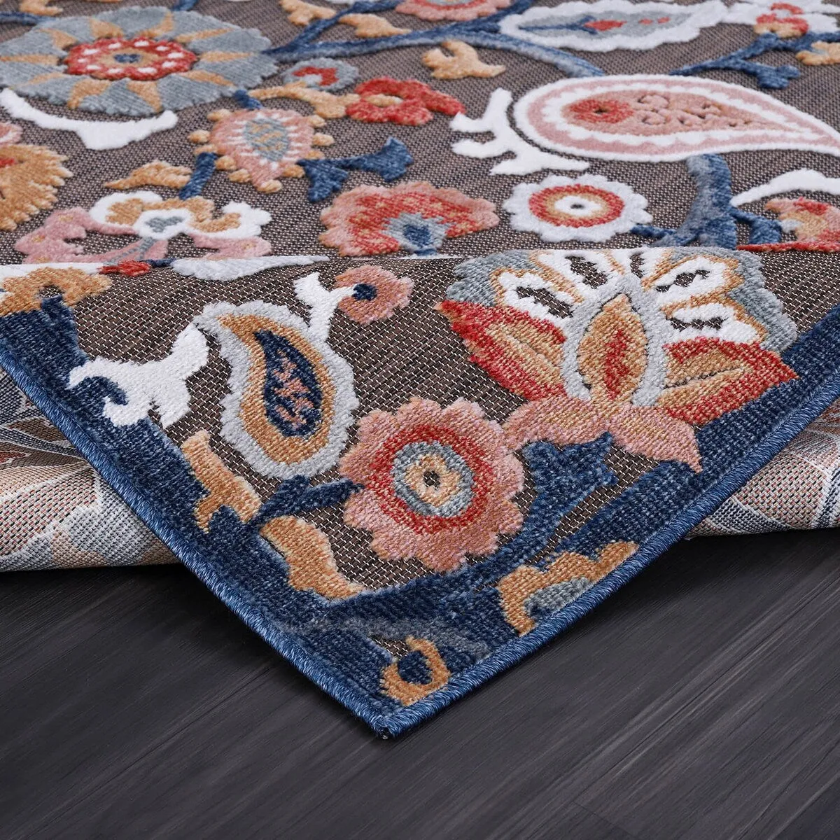 VILLADECOR Spread Indoor Outdoor Area Rug Low High Pile Rugs For Patio