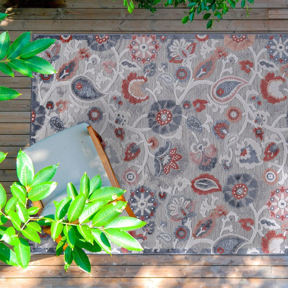 VILLADECOR Spread Indoor Outdoor Area Rug Low High Pile Rugs For Patio