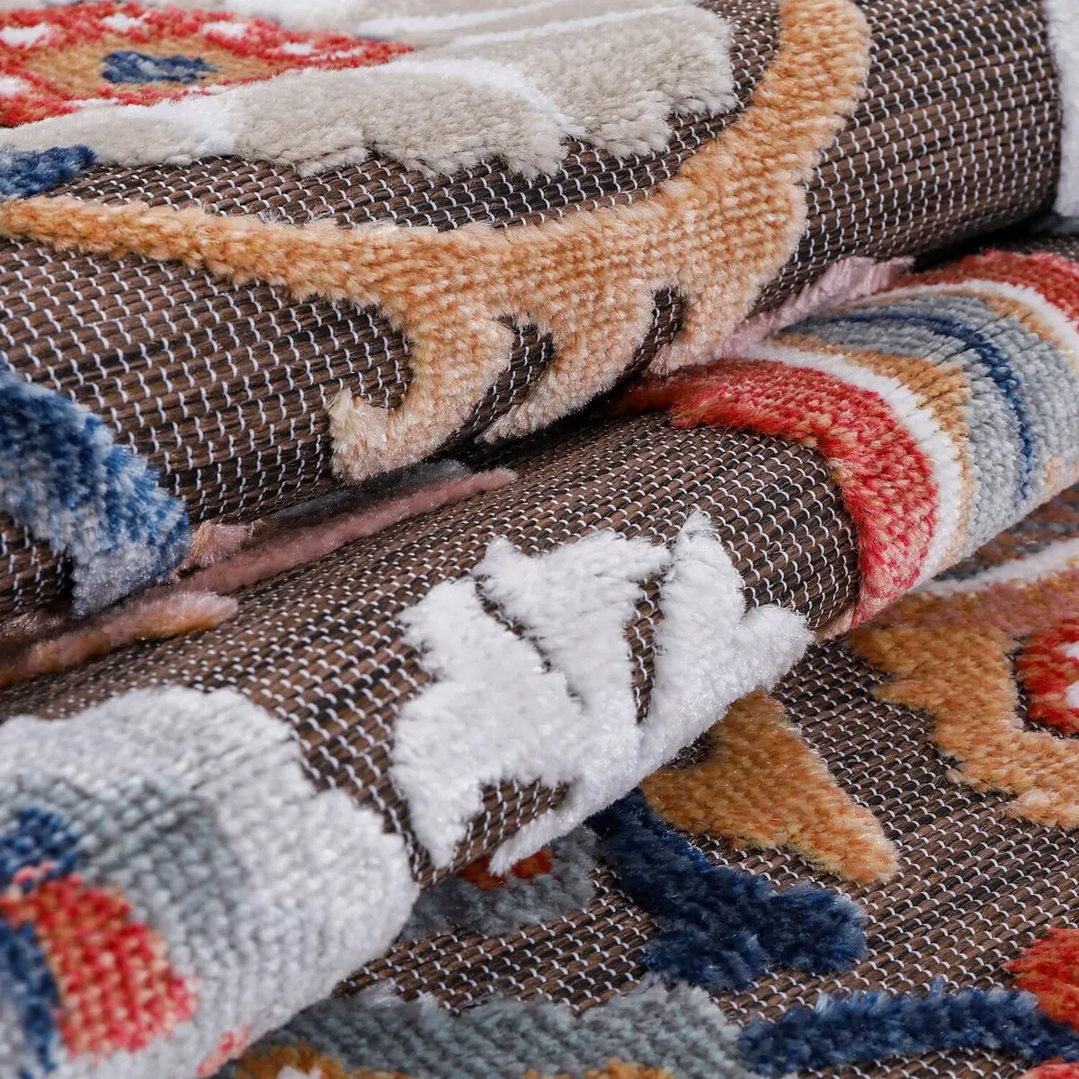 VILLADECOR Spread Indoor Outdoor Area Rug Low High Pile Rugs For Patio