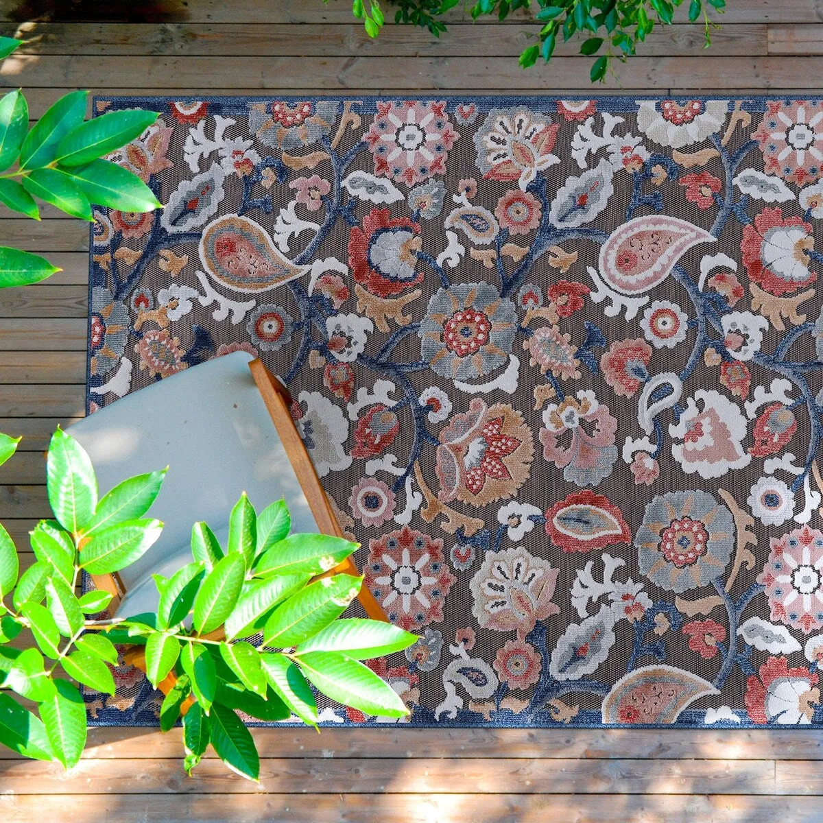 VILLADECOR Spread Indoor Outdoor Area Rug Low High Pile Rugs For Patio