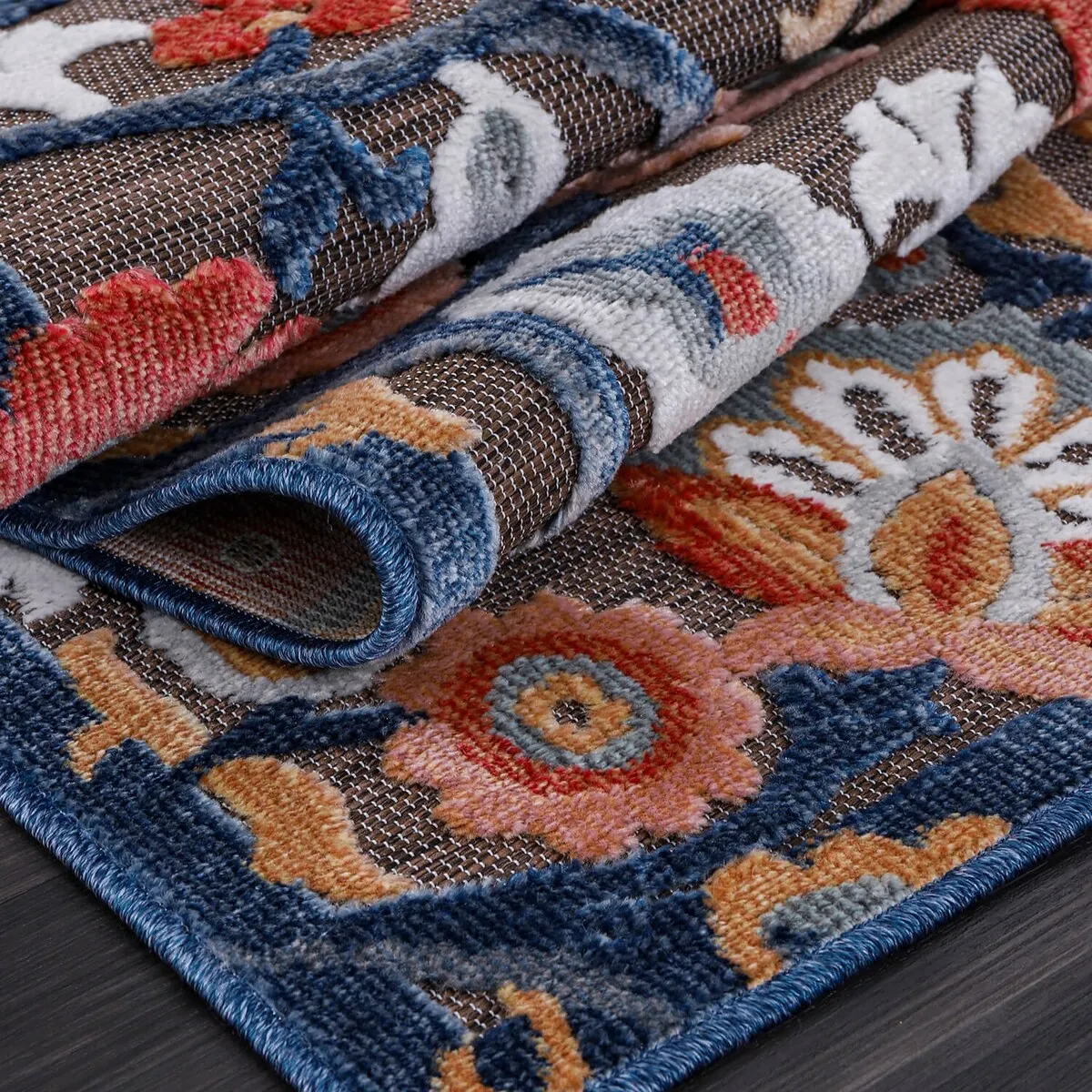 VILLADECOR Spread Indoor Outdoor Area Rug Low High Pile Rugs For Patio