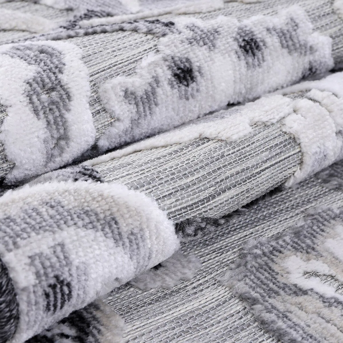 VILLADECOR Spread Indoor Outdoor Area Rug Low High Pile Rugs For Patio