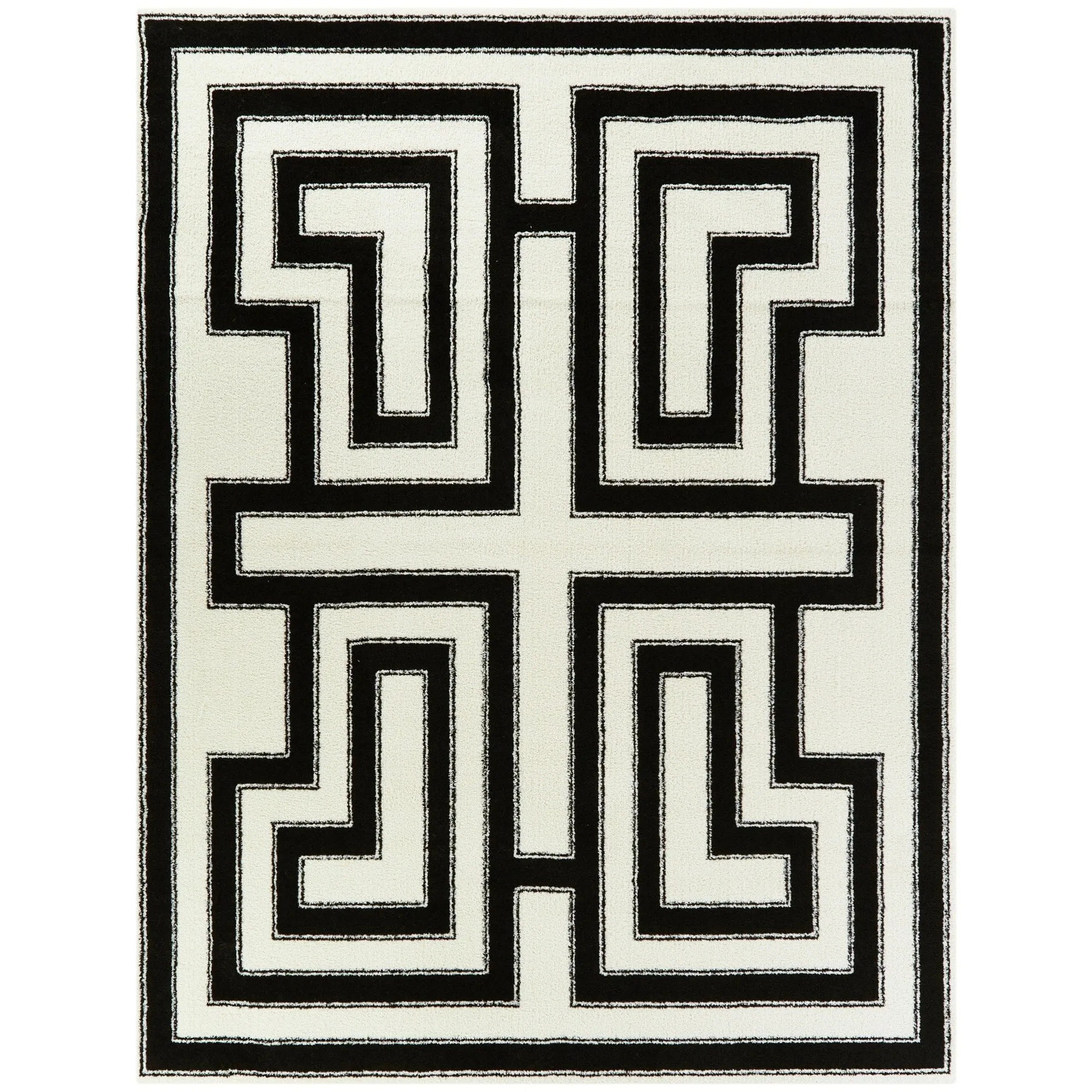 Vincent Art Deco Border Area Rug