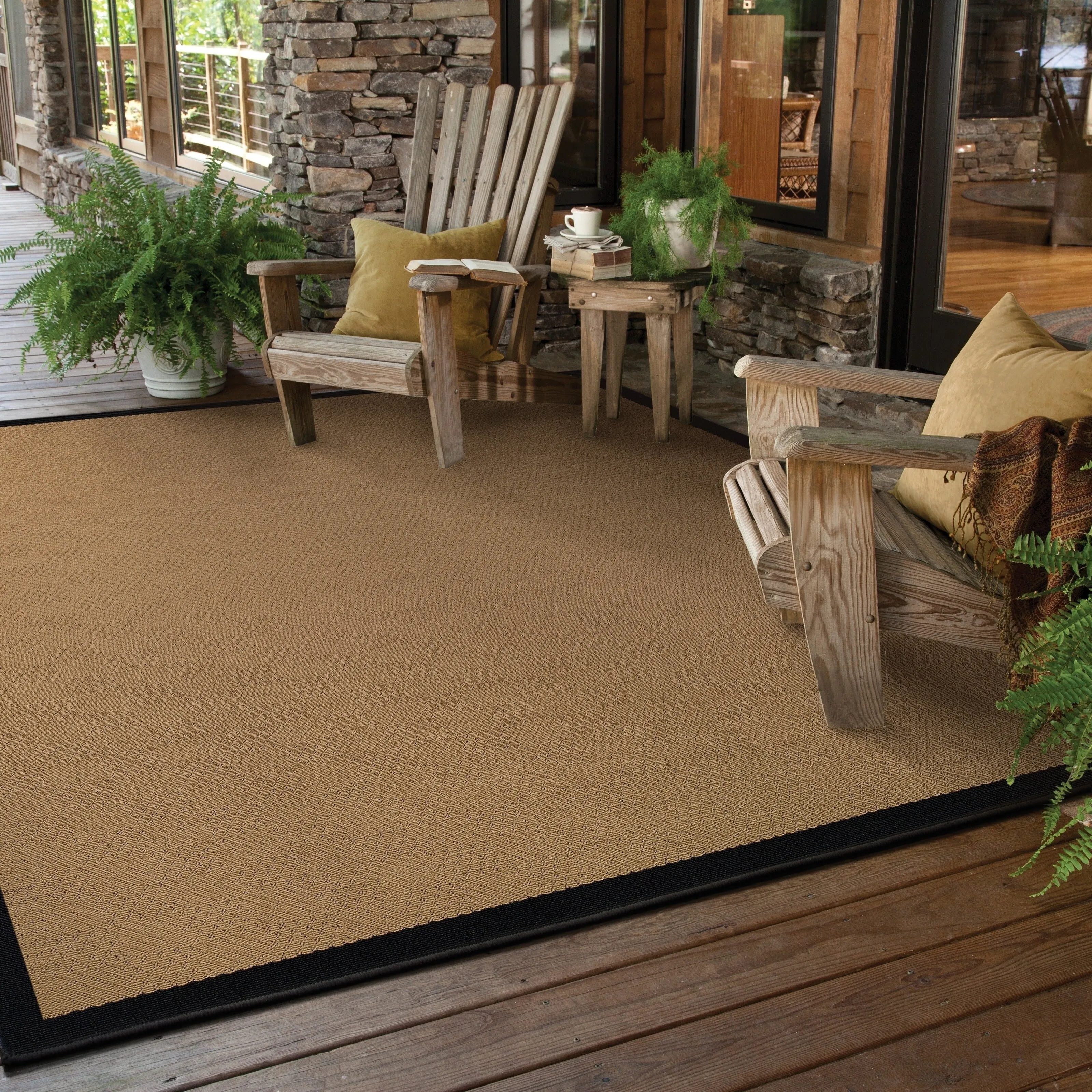 Vista Home Addis Borders Indoor/ Outdoor Area Rug