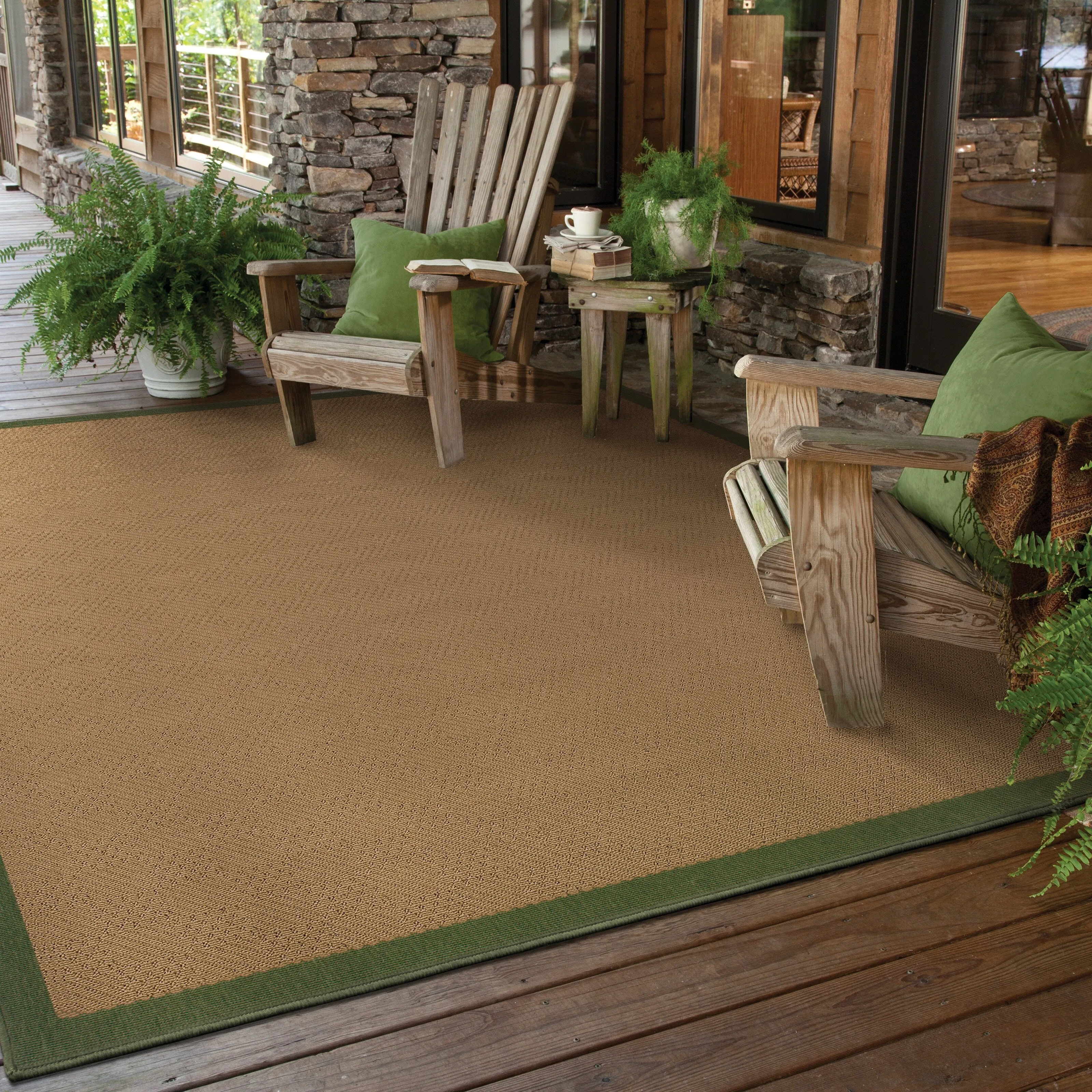Vista Home Addis Borders Indoor/ Outdoor Area Rug